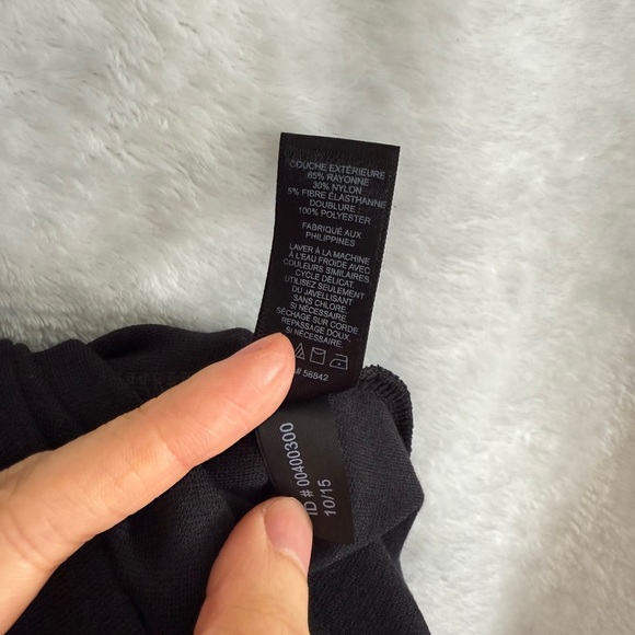 Express Black and White Strapless Sheath Dress Size 0 - Picture 6 of 6